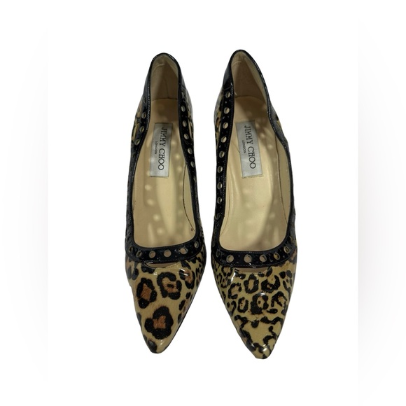 Genuine ladies JIMMY CHOO leopard print patent Erin heels shoes 36 5.5 - Picture 3 of 10